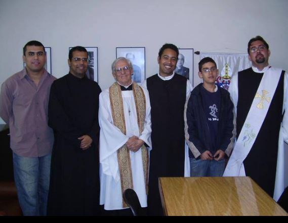 Fabiano, Prior Frei Sebastião, Ricardo e Leandro 