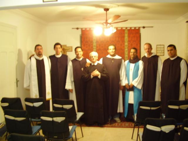 Prior Frei Sebastião com seu primeiro grupo