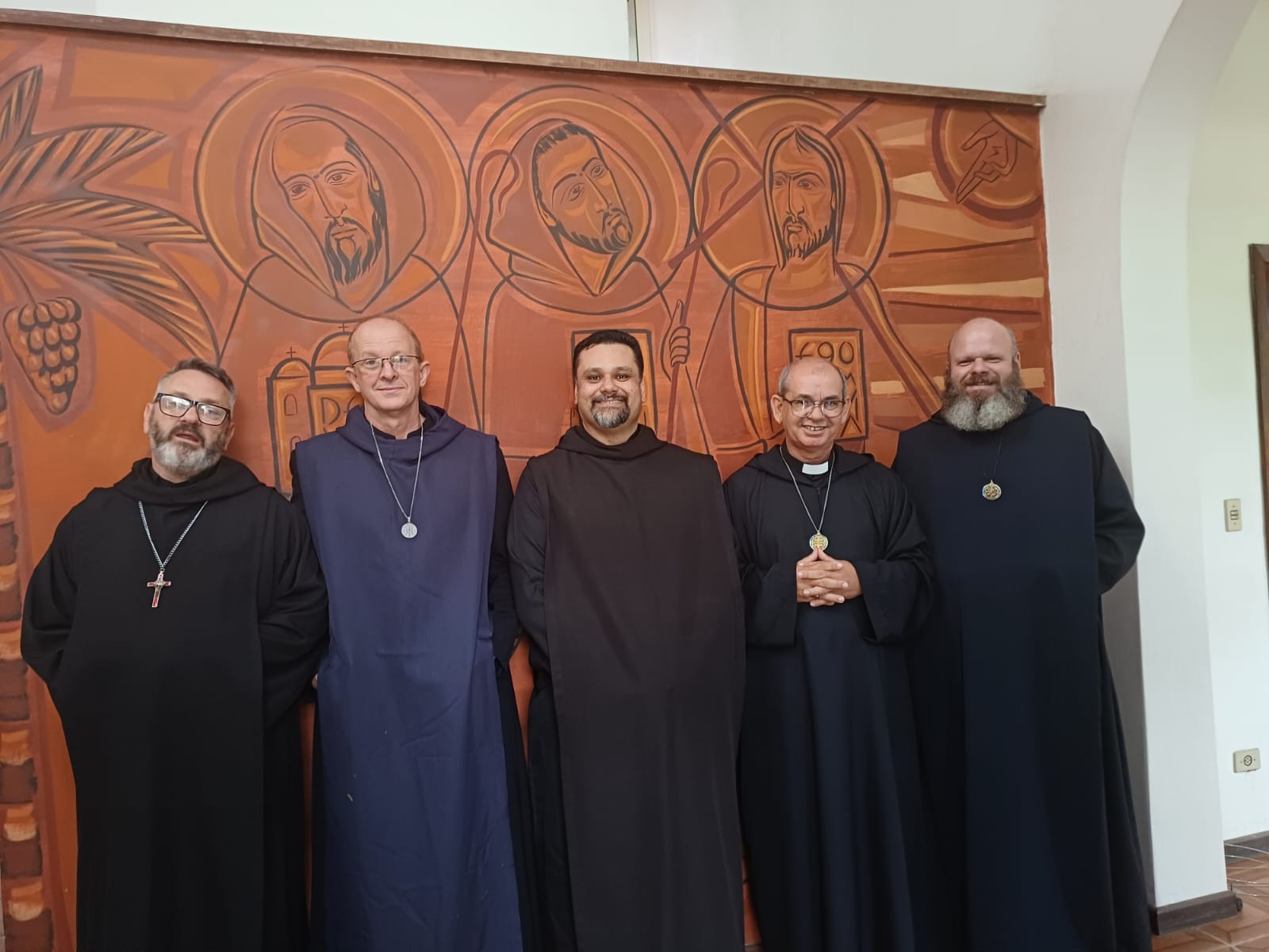 Prior Fr. Albino, Fr. João Crisóstomo, Fr. Agostinho, Fr. José da Expectação, Fr. Bernando de Claraval